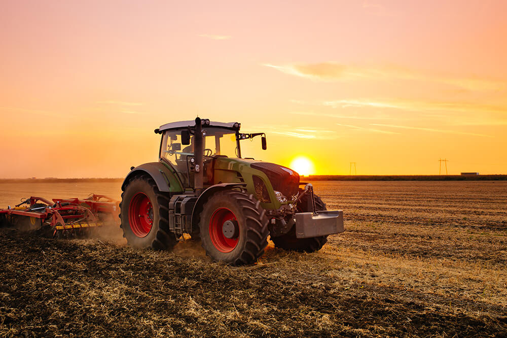 Tractor in Field